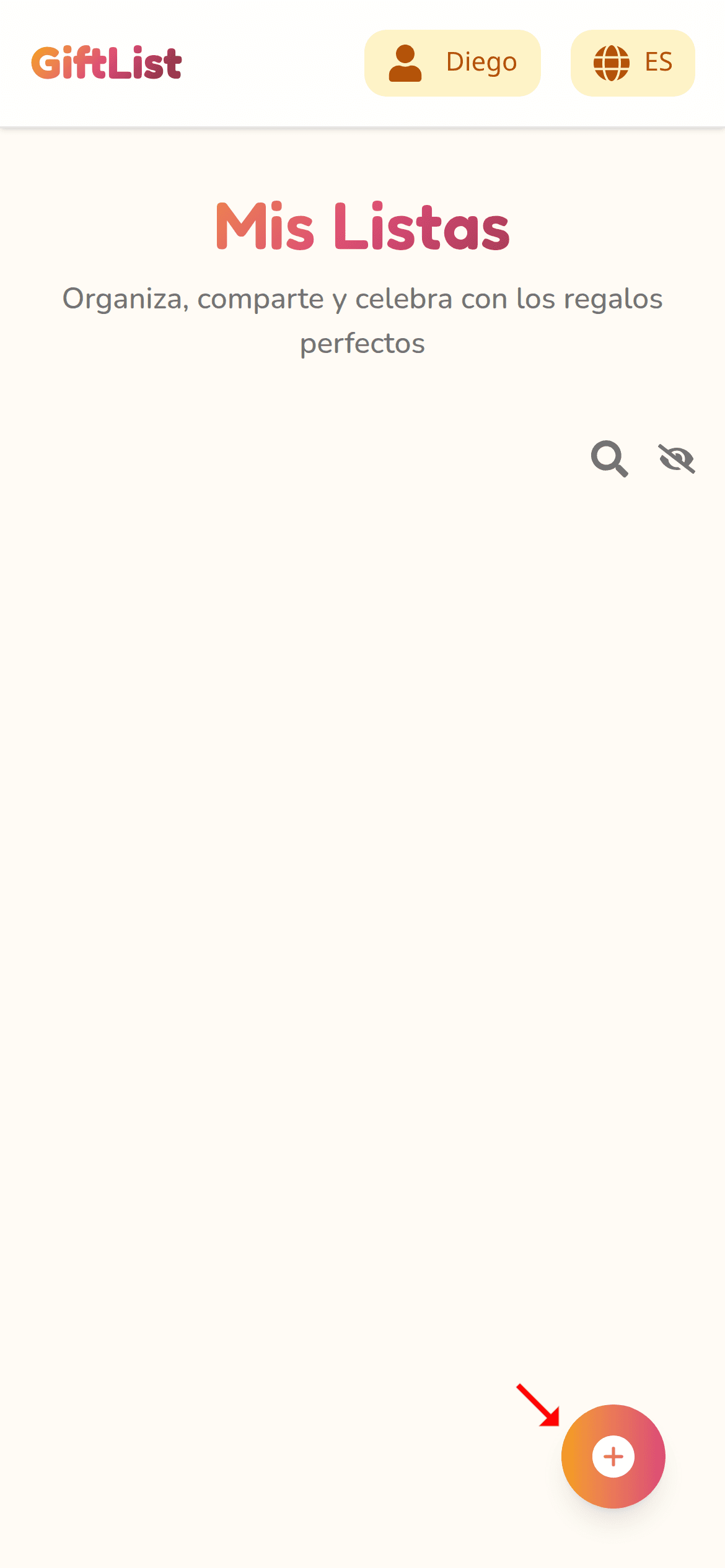 Crea una lista nueva